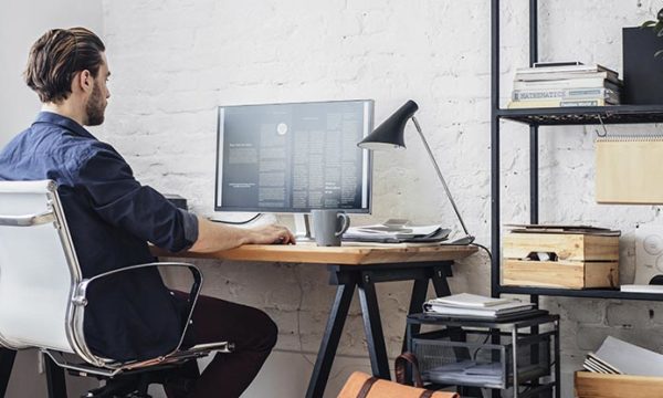 man working from home and in-house work jobs