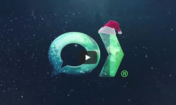 working solutions icon with Christmas hat to celebrate holidays 2018
