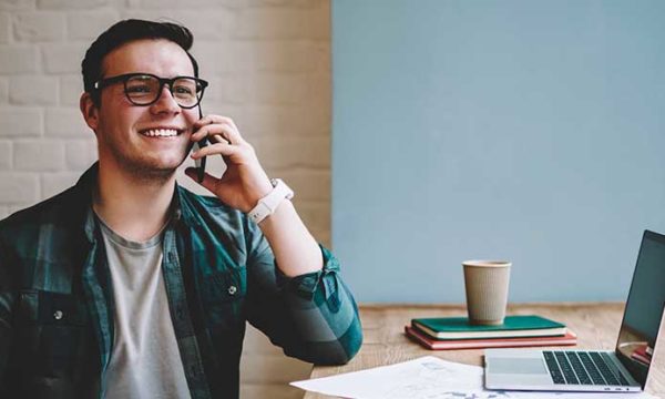 man working remotely best online gig and work at home jobs