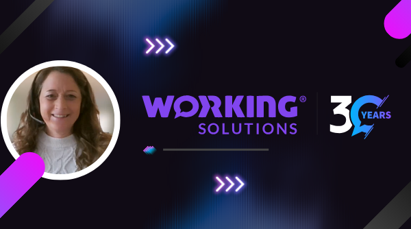 Working Solutions 30th Anniversary logo and a picture of Monique